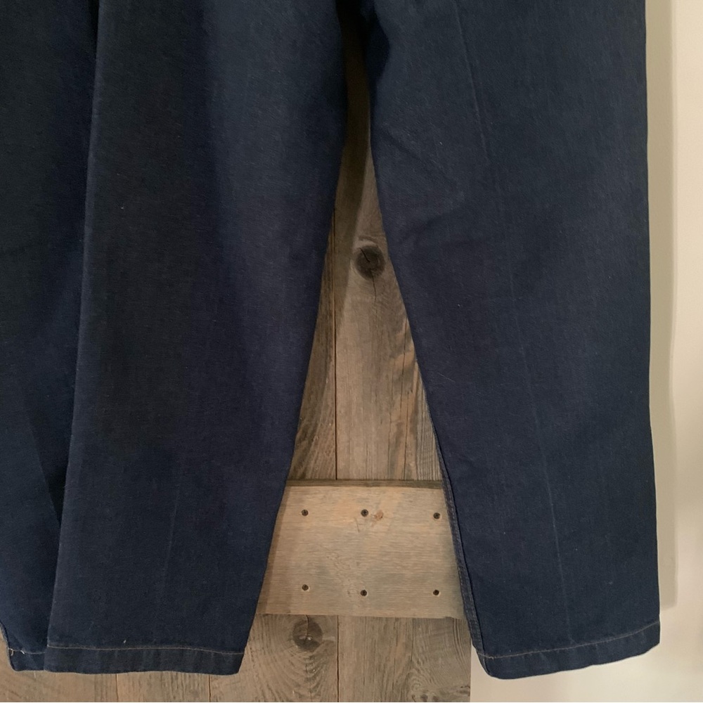 2 Pair HABAND CASUAL JOE JEANS Dark Blue Denim Elasticized Waist Like New 34 M - Picture 9 of 14